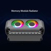 ARGB Memory Cooler, RGB DDR Heatsink with PWM Temperature Control