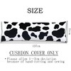 AIMSTONG 20"x54" Black and White Cow Print Body Pillow Cover