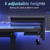 3 in 1 Versatile Clamp on Desk Extension Shelf,16.5" Desktop