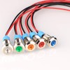 Gebildet 5Pcs 8mm 1LED Metal Indicator Light 110V-220VAC Waterproof Signal