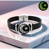 ZENRUIMING 2pcs sun star moon glow-in-the-dark bracelets, men's and women's