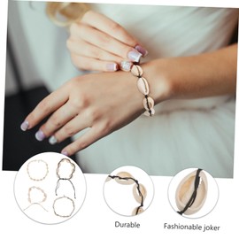 PACKOVE 2sets Natural Shell Necklace for Women Bohemia Style Bracelet for Summer Occasions