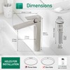 VOTON Brushed Nickel Vessel Sink Faucet Single Handle Tall Bathroom