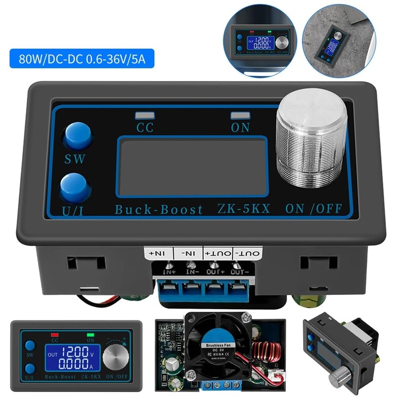 DollaTek DC Buck Boost Spannungswandler 0.6-36V einstellbare Spannung Stromversorgungsmodul Stromwandler
