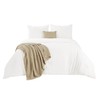 Bedsure 5 Pieces Cotton Comforter Set with Cotton Waffle Throw