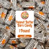 Peanut Butter Bars Candy - 1 Pound (Approx 60 Pieces),