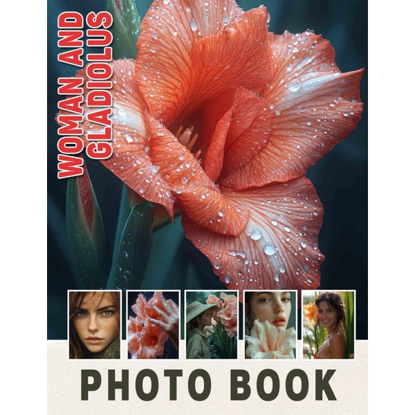 Woman and Gladiolus