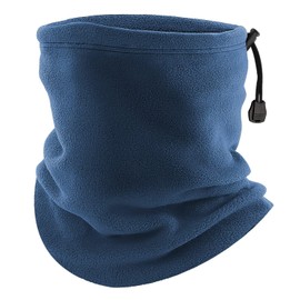 SooPii Men's Neck Warmer, Winter, Cold Protection, Thermal, Ultra Flexible, Moisture Absorbing Material/Adjustable Cord Included, Solid, Neck Warmer, Stretchable, Warm, Small Face Effect, 3-Way Use,