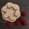 Nordic Ware Rose Bud Pan, 6 Cakelets, Toffee
