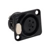 Enwye 4 XLR 4 Pin Female Panel Mount Sockets Suitable
