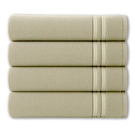 Julido Hand Towel Set - Pack of 4 - Fluffy Towels 50 x 100 cm (Taupe), 100% Cotton, Highly Absorbent, Soft & Durable, Oeko-Tex Certified