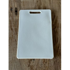 Unbranded New Heavy Plastic Cutting Board White 11 1/2 X7 1/2 Plastic Reusable Handle