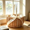 Flower Girl Baskets Wicker Basket Rustic Wicker Picnic Basket with