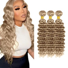 50g 1LX #22 Deep Wave Hair Extensions 24 26 28