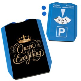 Golden Crown Queen of Everything Parking Disc Funny Ice Scraper with Shopping Trolley Token for Queen of the Road