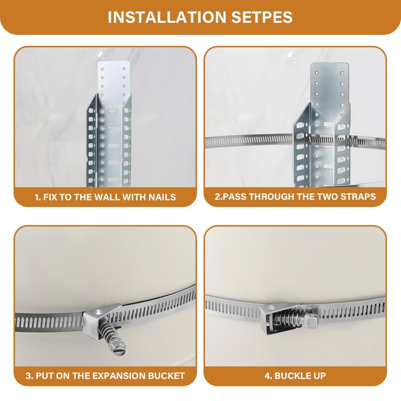 Solimeta Universal Expansion Tank Water Heater Wall Mounting Bracket