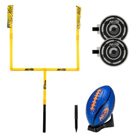 Nerf Punt and Pass Football Goal Post Set - Complete All in One Set - Included Removeable Knockout Targets