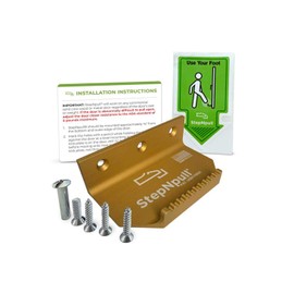StepNpull Hands Free Door Opener - No Touch Door Foot Pull & Commercial Touchless Door Opener Tools for Bathroom (Gold-1 Piece)