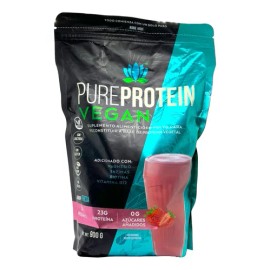 Proteína Vegana Pureprotein Vegan Fresa 900g Pure Health