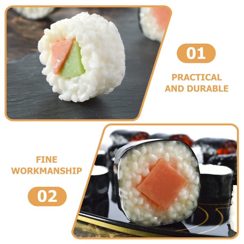 STOBOK 6 pezzi di sushi artificiali realistici finti panini di