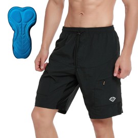 Santic Men's 3D Padded Mountain Bike Shorts Lightweight Cycling MTB Shorts