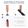 SILPECWEE 4pcs Nail Magnet Tool Set Magnet Plate Wand Board