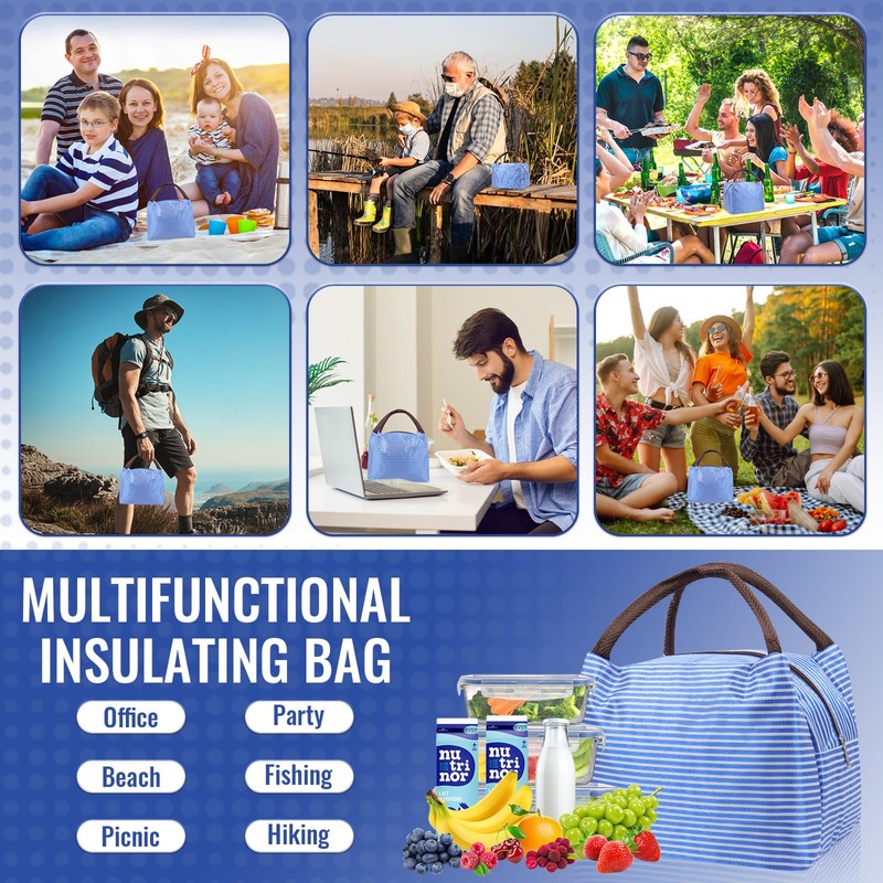 TIECHI Insulated Lunch Bag for Adults Kids, Small Cool Bag