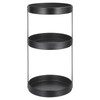 uxcell 3 Tier Lazy Susan Turntable, 12 Inch Metal Spice