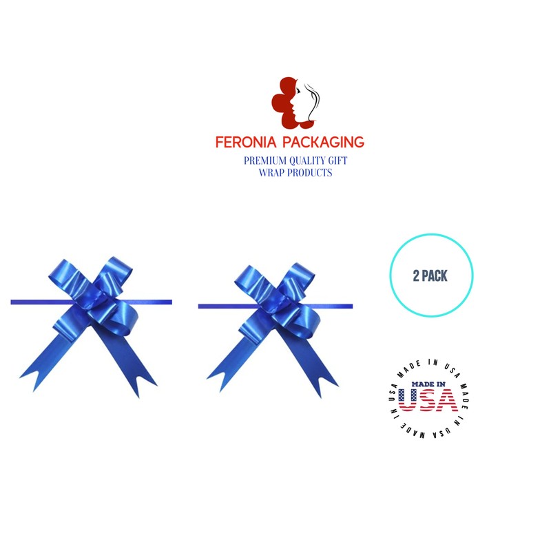 Butterfly Pull Bows 4" with 2 Pack by Feronia Packaging