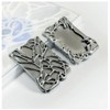 Tkxjry Silver Electroplating Frame ID Card, 82 x 114 x