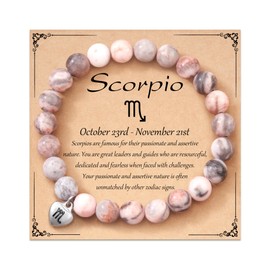 ASKRAIN Zodiac Bracelet Scorpio Gifts for Women Zodiac Gifts for Women Jewerly Constellation Horoscope Unique Birthday Gifts for Teen 13 Year Old Gifts Ideas