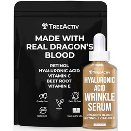 TreeActiv Deep Wrinkle Anti-Wrinkle Serum  Reduce Under Eye Wrinkles, Crows Feet  Laugh Lines  Increase Collagen, Elasticity, Firmness  Hyaluronic... 
