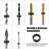 Nutmanel 8Pcs Drill Bit Depth Stop Collar Set, Drill Depth