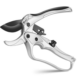 Rotbackmin Ratchet Anvil Pruning Shears for Gardening Heavy Duty, Labor-Saving Design Garden Clippers for Arthritis Weak Hands, 3/4" Cut Capacity Branch Cutter for Tree Trimming, Flower, Rose, Plant