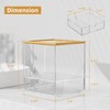 Acrylic Disposable Face Towel Holder, Clean Container Box, Clear