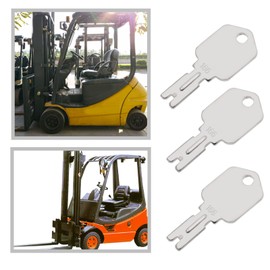 VGOL Pack of 10 Forklift Keys Ignition Keys 166 1430 186304 51335040 A214062 Compatible with Clark Compatible with Hyster Compatible with Yale Heavy Equipment Keys
