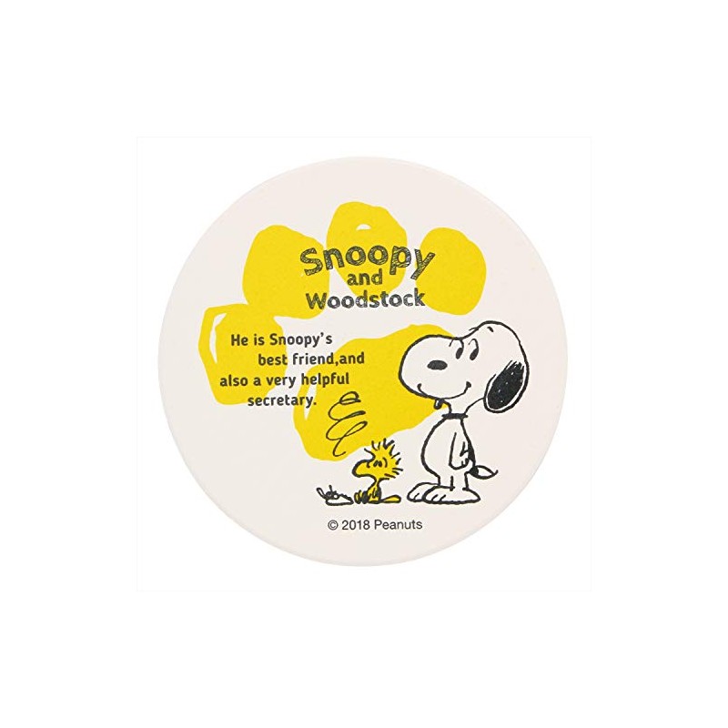 Peanuts 493507 Snoopy & Woodstock Absorbent Coaster