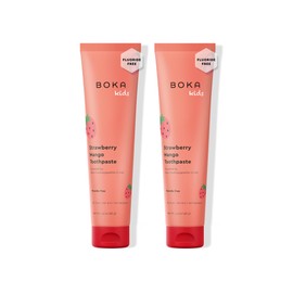 Boka Fluoride Free Toothpaste Nano Hydroxyapatite Toothpaste - Strawberry Mango Flavor, 1.3 oz 2pk US Manufactured