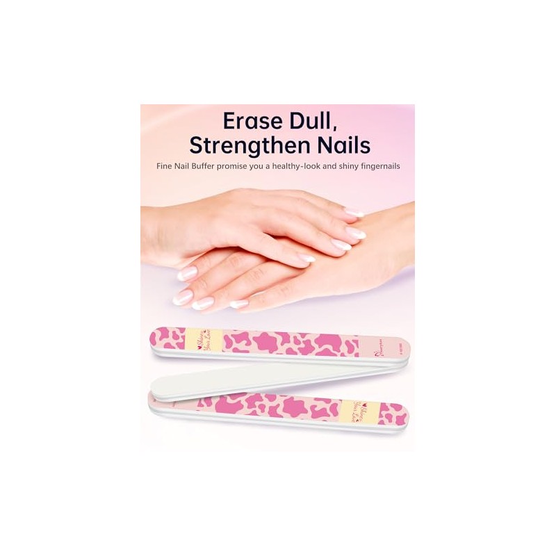 Maryton Nail Buffer, Shiny Buffing File for Natural Nails, 3PCS