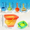 MTDASB Beach Buckets & Beach Toys for Kids,Sand Toys for
