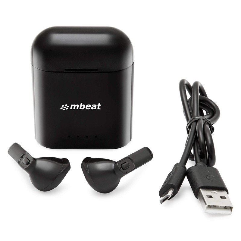 mbeat E1 True Wireless Bluetooth Earbuds in-Ear Stereo Bluetooth Headphones