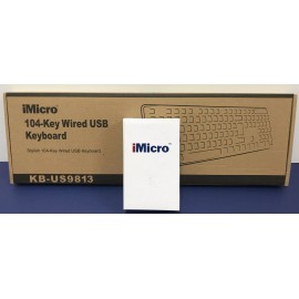 IMICRO 104-KEY WIRED USB KEYBOARD KB-US9813 AND IMICRO WIRED USB MOUSE MO-205U