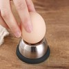 2PCS Egg Pickers, Stainless Steel Egg Puncher, Semi-Automatic Egg Puncher,