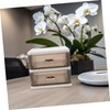 Operitacx Desktop Storage Box Organizer for Files Drawer Storage for