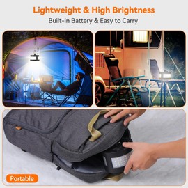 AGPTEK Solar Light Indoor Outdoor 1 Pack, 360° Glow Pendant Lights with Detachable Hook & Remote, 160 LED Waterproof Work in Daylight for Shed, Camping, Gazebo, Patio, Tent