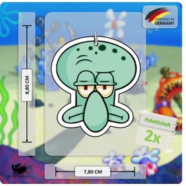 Set of 2 Starfish - Air Freshener - Automatic Car Fragrance Dispenser Funny Tuning - Car Air Freshener - Bikini Bottom (CHERRY)