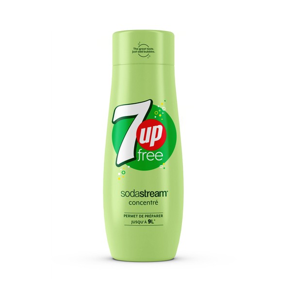 Sodastream 7UP Free Concentrate - Sugar Free - 100% Original Flavour - With Measuring Cap - 440 ml