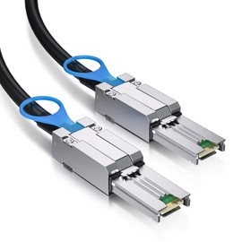 ipolex External Mini SAS 26pin SFF-8088 to Mini SAS 26pin SFF-8088 Cable, 2 meter (6.6ft)