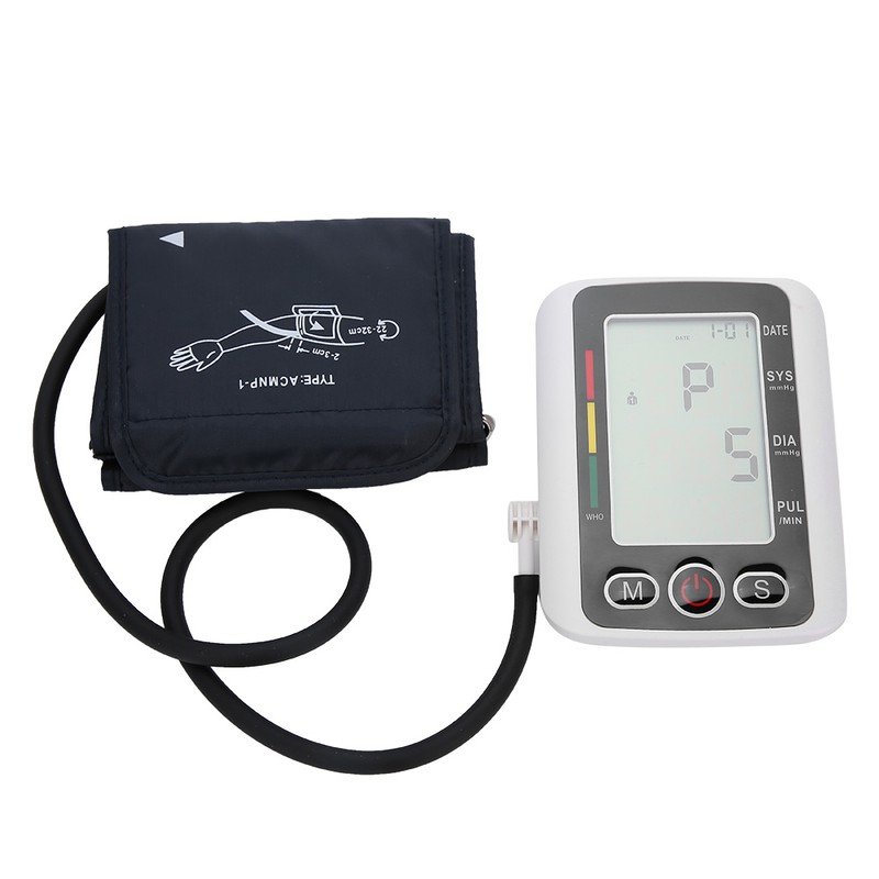 Electric Blood Pressure Monitor Digital Arm Sphygmomanometer With Voice Function