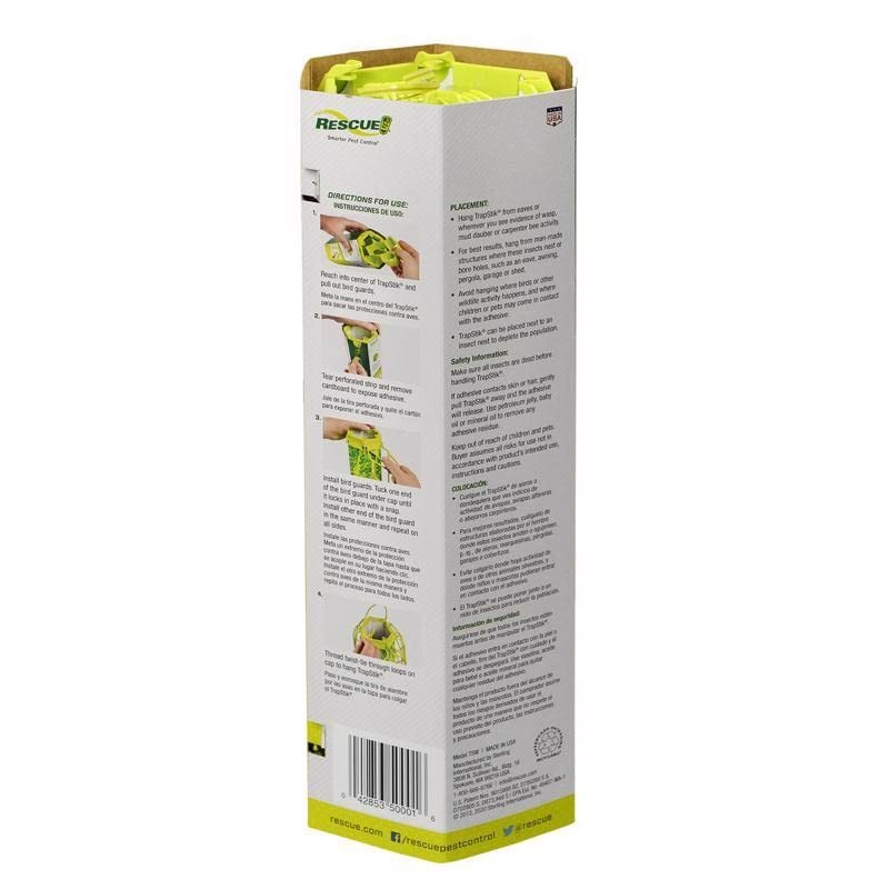 RESCUE! Wasp TrapStik — Traps Wasps, Mud Daubers & Carpenter